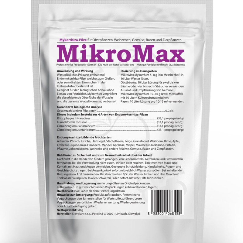 Mykorízne huby MIKROMAX
